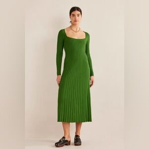 Boden Scoop Neck Knitted Midi Dress